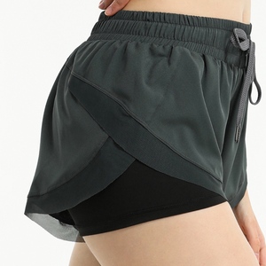 Shorts Deportivos de Nylon para Mujer, Talla Grande, con Forro, Doble Capa - Product Image 2