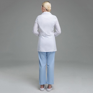 Batas Médicas Blancas al por Mayor, Uniformes de Enfermería, Batas de Laboratorio, Uniformes para Farmacias, Clínicas Veterinarias, Ropa de Trabajo Unisex - Product Image 5
