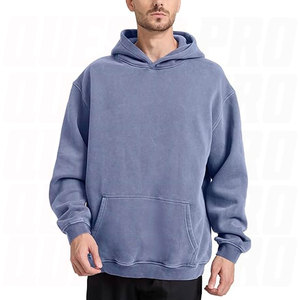 Sudadera con Capucha Oversize para Hombre y Parejas, Estilo Vintage con Lavado Ácido, Tejido Suave, Unisex, Estilo Americano - Product Image 2