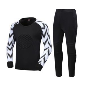 Soccer Goalkeeper Training Wear Football Goalkeeping Kit Uniforms Jerseys 2023 Set Goalie Jersey Man 100% Automated Cutting - Product Image 6