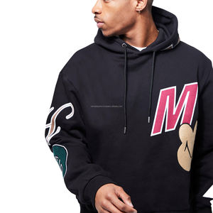 Sudadera con capucha en relieve de algodón personalizada, ropa de hombre con logotipo impreso, Sudadera con capucha en relieve 3D OEM, sudaderas con capucha en relieve de talla grande, diseño único - Product Image 5