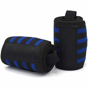 Muñequeras Deportivas Transpirables de Poliéster y Nylon con Gancho, Ideales para Levantamiento de Pesas y Fitness, con Logotipo Personalizado OEM - ¡Venta Caliente! - Product Image 2
