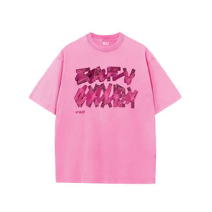 T-shirts Homme 100% Coton en Gros, Logo Personnalisé, Streetwear Hip Hop, Vêtements Urbains, Tissu Tricoté Lourd 300gsm Lavé, Imprimé - Product Image 2