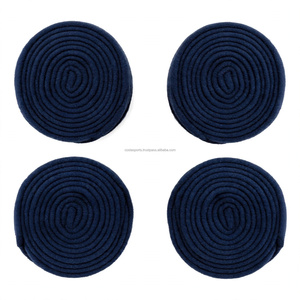 Vendas para caballos de forro polar azul marino con logotipo personalizado, tela de 300 GSM, 4 pulgadas de ancho y 3 m de largo, vendas de forro polar para equitación. - Product Image 2
