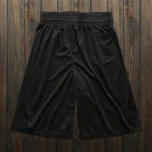 Pantalones Cortos Deportivos de Verano para Hombre, Transpirables, de Secado Rápido, de Lino/Algodón, para Gimnasio, Correr, Fitness, con Bolsillo, Diseño Negro Sólido Informal - Product Image 3