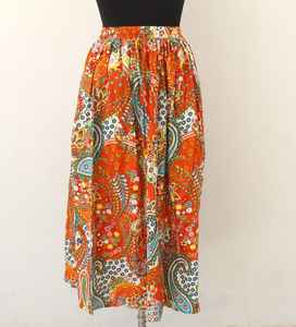 เสื้อผ้าผู้หญิง 2025 ฤดูร้อน แฟชั่นใหม่ กระโปรงผ้าฝ้าย กระโปรงทรงเรโทร เอวสูง สไตล์ลำลอง เซ็กซี่ กระโปรงผู้หญิง - Product Image 1