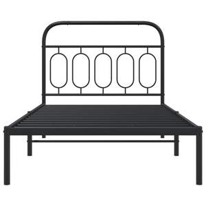 โครงเตียงเหล็กสีดำทรงสี่เหลี่ยมขนาด 39.4x78.7 นิ้ว ทำจากโลหะทนทาน - Product Image 4