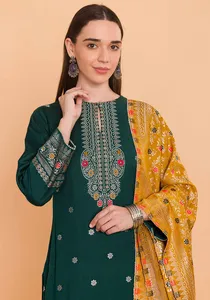 Safaa - Vente en gros de vêtements ethniques indiens, ensemble de kurti en viscose tissée, tenue de fête traditionnelle pour femmes, matière pour robe, costumes pakistanais - Product Image 2