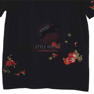 T-shirts brodés confortables et respirants en promotion en ligne – T-shirts brodés style streetwear - Product Image 2