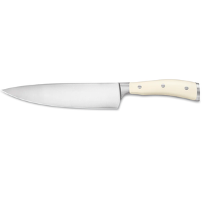 Cuchillos de Chef Profesionales de Acero Inoxidable, Cuchillos de Cocina con Hoja Afilada, Mango Triple Remachado Blanco Marfil para Carne y Verduras - Product Image 1