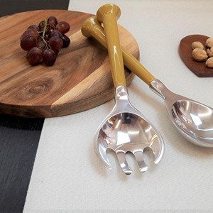 Modern Disposable Handcrafted Mango Acacia Wood Eco-Friendly Durable 8 Inch Dia <b>Salad</b> <b>Serving</b> <b>Bowls</b> for Home Use-the HANDICRAFT - Product Image 4