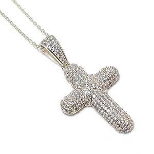 Luxury Fine Hip Hop Jewelry <b>Iced</b> <b>Out</b> VVS Moissanite 925 Sterling Silver Cross Shape Design Charm Pendant for Men Rapper Gifts - Product Image 2
