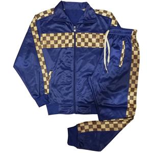 Chándales de poliéster tricolor para hombre, ropa deportiva para correr, trajes de pista para hombre - Product Image 5