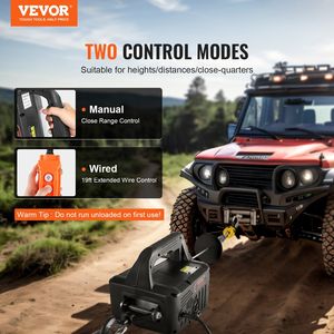 1100 Lbs 2-in-1 argano di sollevamento elettrico 1500W di potenza portatile Winch gru 22.9 ft altezza di sollevamento 13 Ft/min velocità cablata a distanza - Product Image 2