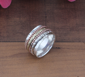 Bague empilable délicate en argent sterling 925, nœud simple, classique, bijoux de mode pour femmes, minimaliste, bande torsadée - Product Image 5