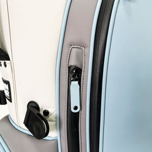 Wholesale Customized Lightweight Foldable PU Leather Golf Stand Bag Multi-Color <b>Splicing</b> & Embroidered Logo - Product Image 3