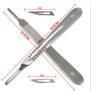 ENGR TRADERS CO. ETS-0049 Juego de microcuchillas manuales con mango de acero inoxidable, instrumentos quirúrgicos dentales con certificación CE - Product Image 5