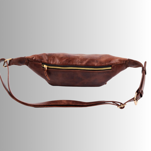 Bolso de Pecho Personalizado para Hombre, de Cuero Genuino, Estilo Vintage, con Cierre, Portátil, Bandolera, Bolso de Hombro, Bolso de Cintura - Product Image 2