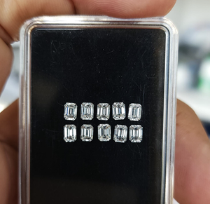 เพชรแล็บโกรว์ทรงเหลี่ยม 8x6 มม. เจียระไนแบบเรเดียนท์ สี DEF ความสะอาด VVS แบบ CVD เพชรเดี่ยว 2 กะรัต 1 กะรัต 1.5 กะรัต - Product Image 3