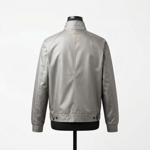 Veste sportive à capuche pour homme, coupe classique, col montant, couleur unie, pour l'hiver - Product Image 5