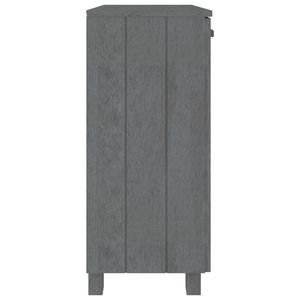 Credenza in legno massello di HAMAR pino grigio scuro 33.5 "x 13.8" x 31.5" - Product Image 5