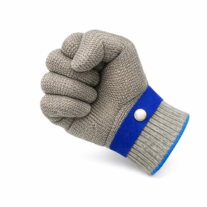 Gants de sécurité anti-coupure en fibre d'acier de qualité supérieure, niveau F, robustes, pour l'entretien industriel et la manipulation du verre, avec doublure HPPE et revêtement PU/NBR - Product Image 2