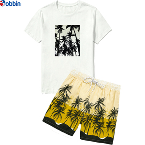 ชุดเซ็ตเสื้อผ้าลำลองใส่สบาย ระบายอากาศได้ดี สำหรับทุกเพศ ผลิตจากโพลีเอสเตอร์ คอลเลคชั่นใหม่ประจำฤดูร้อน รับผลิตตามแบบ ชุดจ็อกเกอร์ไซส์ใหญ่พิเศษสำหรับผู้ชาย - Product Image 1