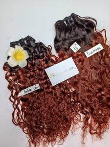 Extensiones de cabello humano camboyano 100% virgen vietnamita birmano Ombre Color Jerry Curl Machine Trama doble 2 años de por vida para - Product Image 4
