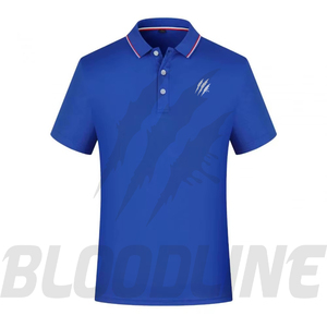 Camiseta de Manga Corta para Hombre Bloodline, Negra, Tejida, Transpirable, Formal, Corte Regular, Logotipo Frontal, 220 Gramos, Servicio OEM - Product Image 3