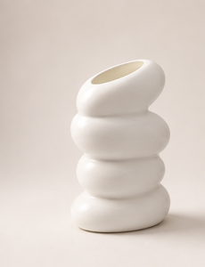 Chunky <b>Bubble</b> Design Metal <b>Vase</b> Texture Casting Desktop Centerpiece Bulk Order Supplier Item Set - Product Image 1