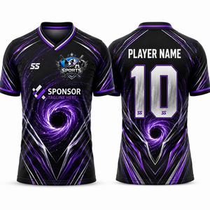 Venta al por Mayor de Camisetas Deportivas Modernas y Ligeras de Tela de Poliéster que Absorbe la Humedad, Camiseta de Fútbol con Impresión Personalizada Premium - Product Image 1