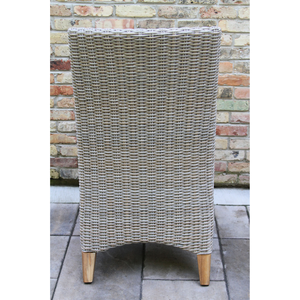 Outdoor PE Wicker Armchair <b>Stackable</b> Rattan <b>Dining</b> <b>Chair</b> Waterproof Patio Garden Hotel Resort Furniture - Product Image 3