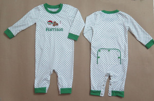 Combinaison pour bébé brodée personnalisée - Product Image 1