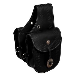 Bolsa de Cuero para Sillín de Caballo, Estilo Western, Uso Ecuestre, 100% Cuero de Búfalo, Hecha a Mano, Tallada a Mano, Color y Logotipo Personalizados, SS EquiElite - Product Image 1