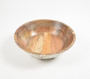 Tazones de Madera Esmaltada Ecológicos, Hechos a Mano, Diseño Minimalista, para Servir Ensaladas, Frutas, Bocadillos, Cocina y Hogar - Product Image 2