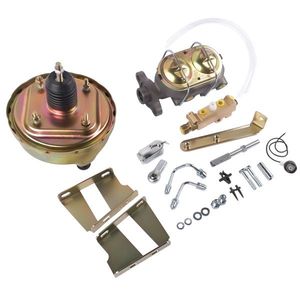 Servofreno singolo in zinco da 8 pollici con cilindro da 1 pollice per freni a disco e tamburo, gruppo depressione per Chevy Biscayne Impala Bel Air 1958-1964 - Product Image 3