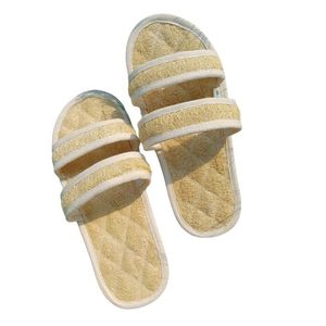 HIGH QUALITY Natural <b>Loofah</b> Slippers Eco Friendly Exfoliating Footwear Breathable Hotel Spa Massage BLUE LOTUS - Product Image 1