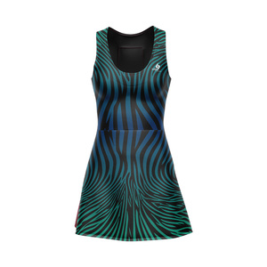 Custom Women's Sleeveless Tennis Dress Quick Dry Fitted Pattern All Seasons Athletic Apparel Girls' Tennis Wear <b>Skirts</b> - Product Image 1