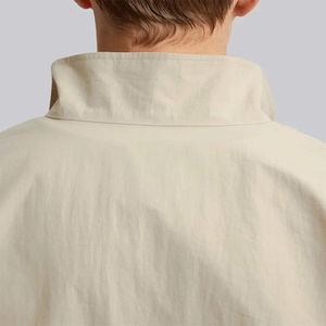 Ensemble de survêtement décontracté pour homme, coupe-vent en polyester, deux pièces, avec veste courte à capuche et pantalon de jogging, fermeture éclair 1/4 - Product Image 3