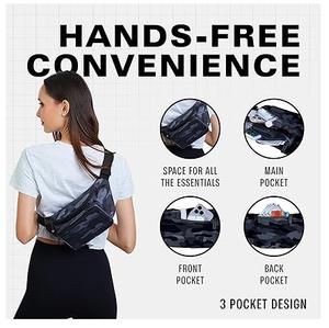 Riñonera de Cuero Genuino con Diseño Camuflado, Capacidad de 50-70L, Cierre de Cremallera, Hecha a Mano, para Viajes - Product Image 4