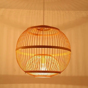 Handcrafted Natural Bamboo Lampshade Sustainable Pendant <b>Light</b> for Hotel Restaurant Home OEM ODM Indoor and Outdoor Lightweight - Product Image 6
