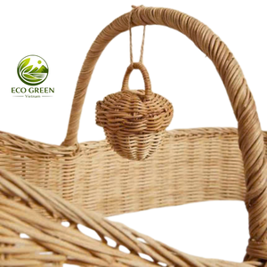 Sonajero para Bebé, Juguete de Ratán Hecho a Mano, Natural y Seguro, Regalo para Bebés en Etapa de Desarrollo Temprano - Product Image 2