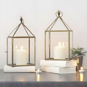 Lanterne Géométrique en Métal – Fournisseur en Gros – Porte-Bougie pour Décoration Maison, Hôtel, Restaurant (MOQ) - Product Image 3