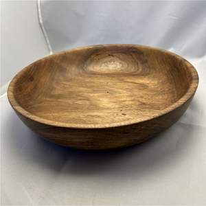 Tazón de Madera Artesanal Premium para Servir - Tazón de Madera de Acacia de 12 Pulgadas para Ensaladas, Sopas y Pasta - Vajilla Duradera para Decoración de Cocina - Product Image 2