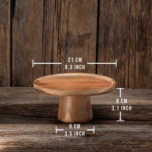 Natural Wood <b>Cake</b> <b>Stand</b> for <b>Cake</b> Display Wedding and Party Use - Product Image 2