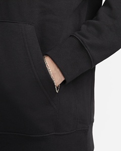 Sweat-shirt à capuche noir pour homme, coupe classique, coupe-vent, jersey de coton, pull décontracté avec poche avant, vêtements d'hiver - Product Image 3