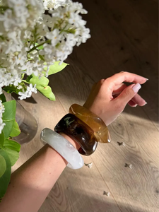 Vintage Thick Chunky Carved Resin <b>Bangle</b> <b>Bracelet</b> Trendy Multi-colors Customized Size Unisex Christian BY AFZA ENTERPRISES - Product Image 6