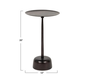 Table de bar ronde minimaliste, plateau élégant surélevé, support de piétement robuste, design peu encombrant, finition durable pour les espaces de vie modernes - Product Image 6