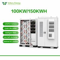 Système de stockage d'énergie industriel et commercial 150 kWh, système de stockage d'énergie solaire hybride intégré avec onduleur, onduleur 100 kW