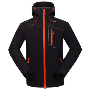 Veste softshell matelassée à capuche pour homme, coupe-vent, imperméable, séchage rapide, légère, en soie, fermeture éclair, streetwear, hiver - Product Image 2